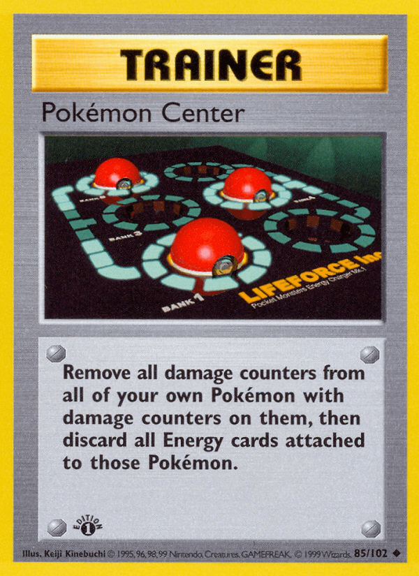 Pokémon Center z edície Base, karta č.85