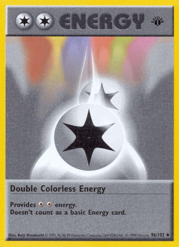 Double Colorless Energy z edície Base, karta č.96