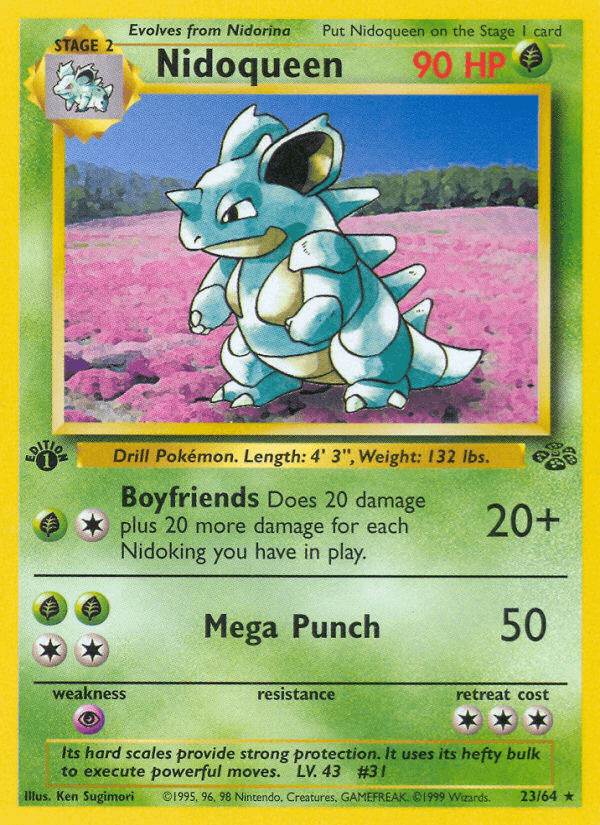 Nidoqueen z edície Jungle, karta č.23