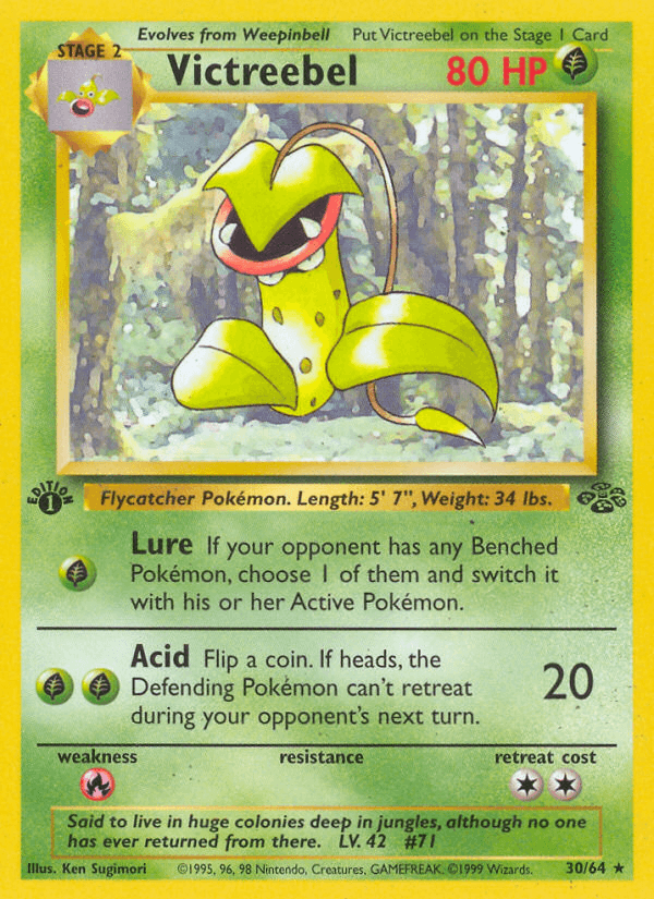 Victreebel z edície Jungle, karta č.30