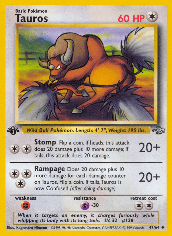 Tauros z edície Jungle, karta č.47