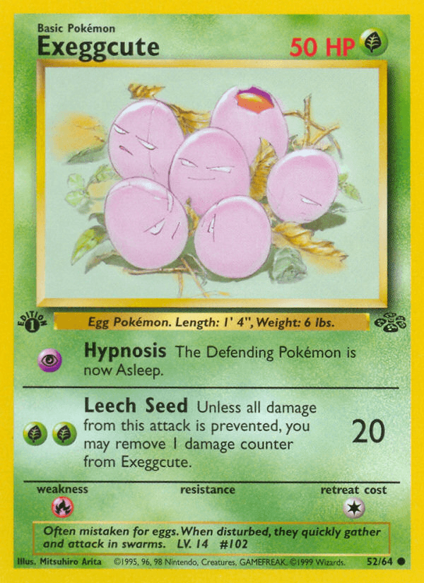Exeggcute z edície Jungle, karta č.52