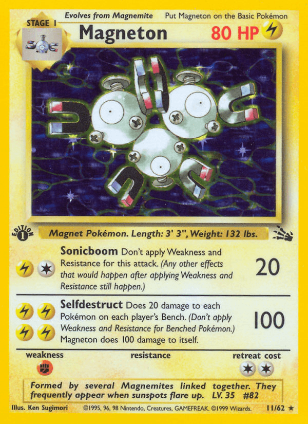 Magneton z edície Fossil, karta č.11