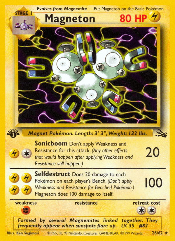Magneton z edície Fossil, karta č.26
