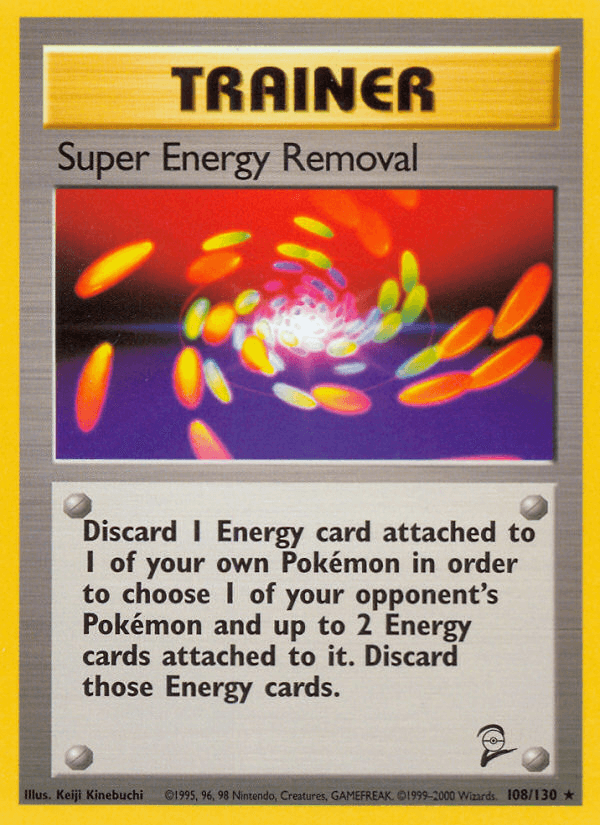 Super Energy Removal z edície Base Set 2, karta č.108