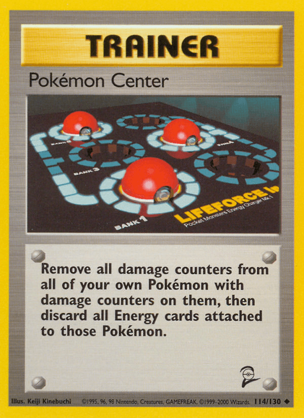 Pokémon Center z edície Base Set 2, karta č.114