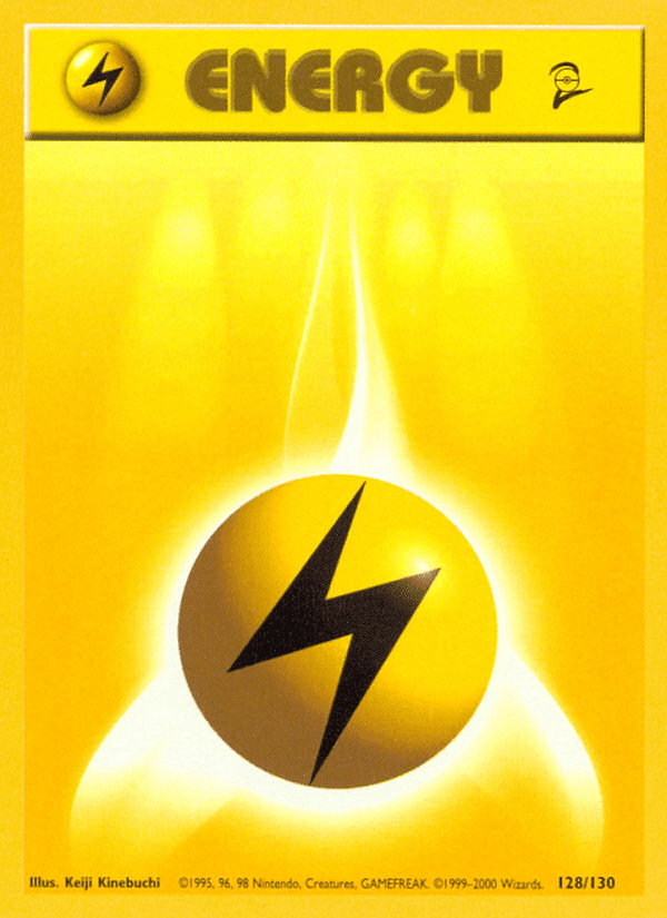 Lightning Energy z edície Base Set 2, karta č.128