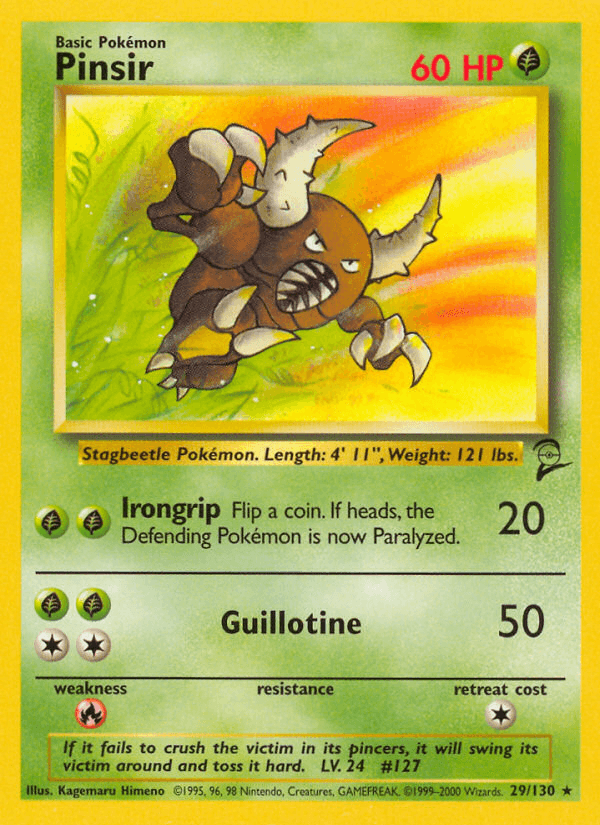 Pinsir z edície Base Set 2, karta č.29