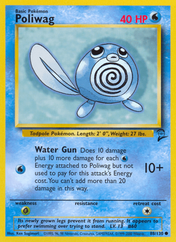 Poliwag z edície Base Set 2, karta č.88