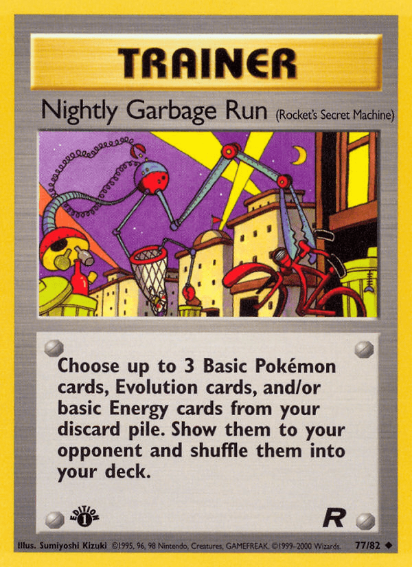 Nightly Garbage Run z edície Team Rocket, karta č.77