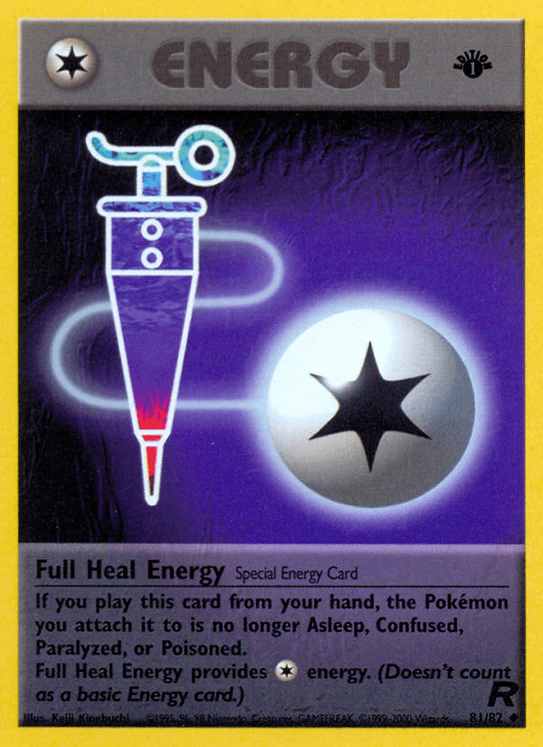 Full Heal Energy z edície Team Rocket, karta č.81