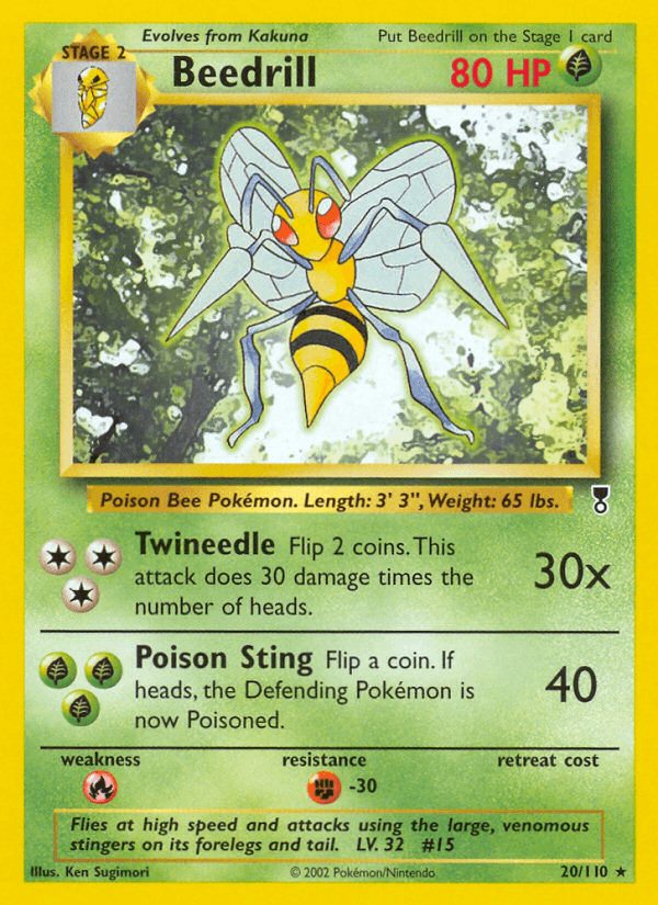 Beedrill z edície Legendary Collection, karta č.20