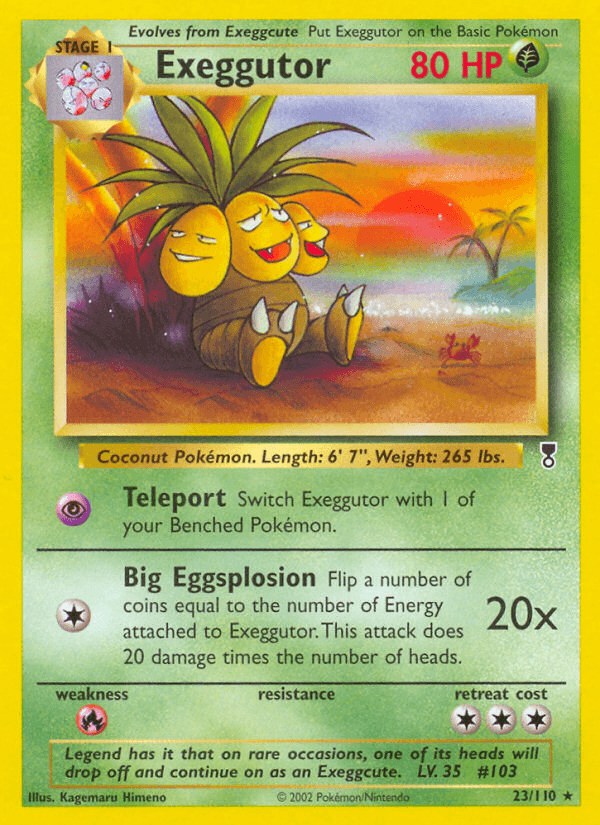 Exeggutor z edície Legendary Collection, karta č.23