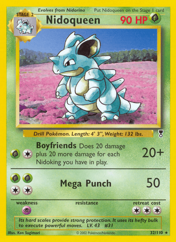 Nidoqueen z edície Legendary Collection, karta č.32