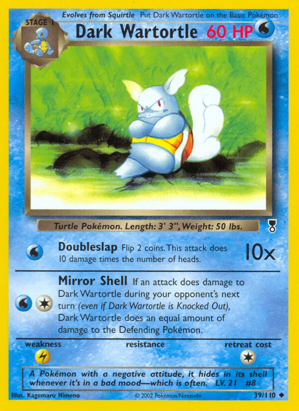 Dark Wartortle z edície Legendary Collection, karta č.39