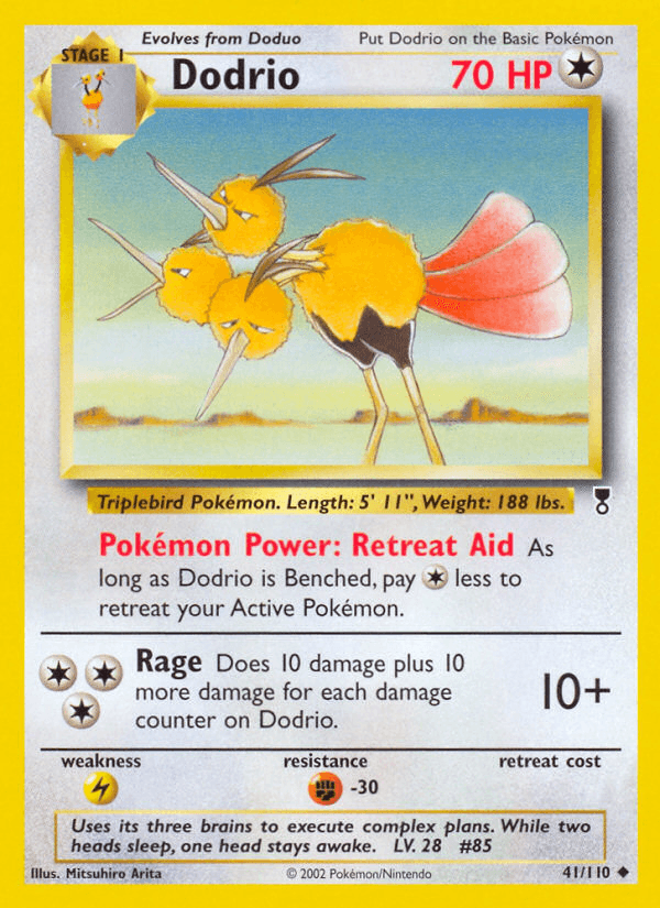 Dodrio z edície Legendary Collection, karta č.41