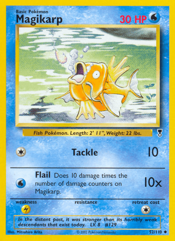 Magikarp z edície Legendary Collection, karta č.52