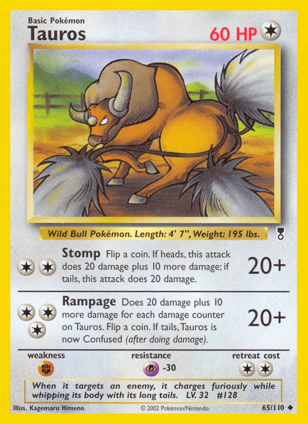 Tauros z edície Legendary Collection, karta č.65