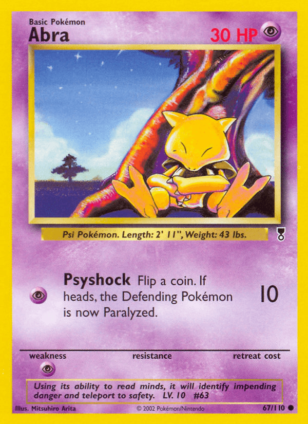 Abra z edície Legendary Collection, karta č.67