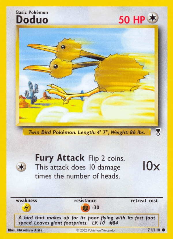 Doduo z edície Legendary Collection, karta č.71