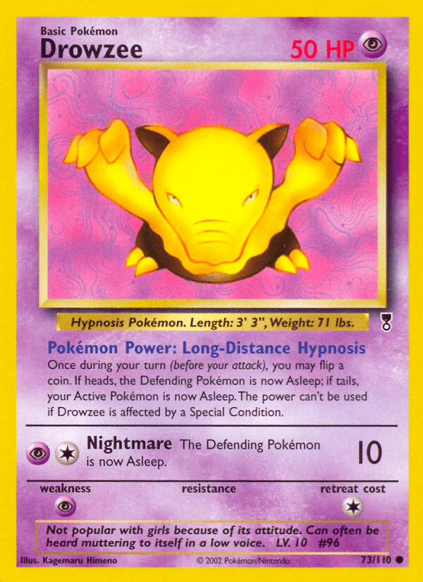 Drowzee z edície Legendary Collection, karta č.73