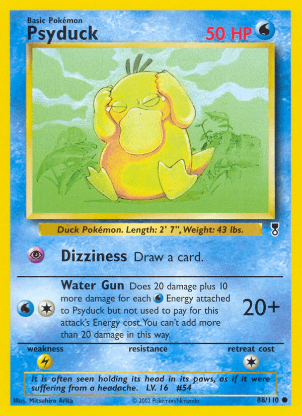 Psyduck z edície Legendary Collection, karta č.88