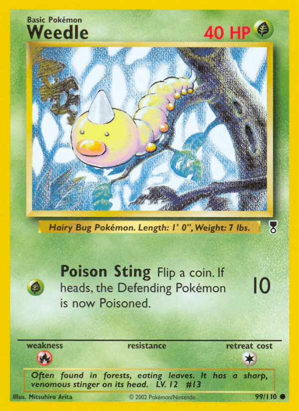 Weedle z edície Legendary Collection, karta č.99
