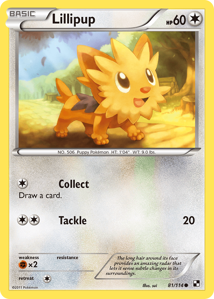 Lillipup z edície Black & White, karta č.81