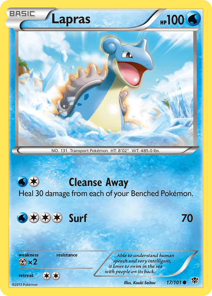 Lapras z edície Plasma Blast, karta č.17
