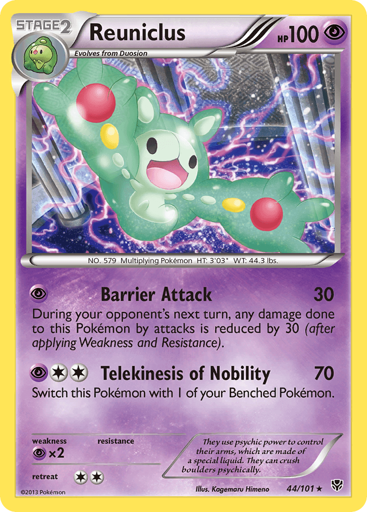 Reuniclus z edície Plasma Blast, karta č.44