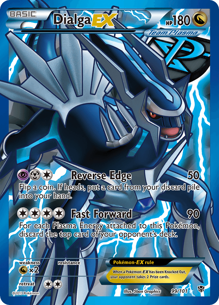 Dialga-EX z edície Plasma Blast, karta č.99