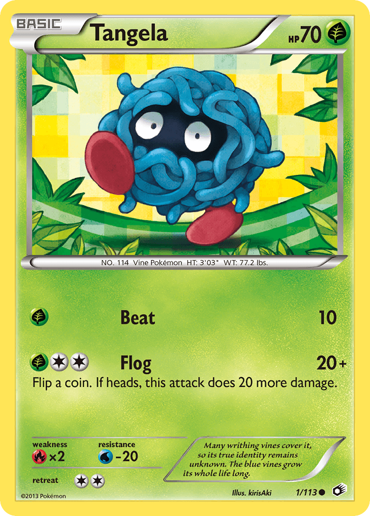 Tangela z edície Legendary Treasures, karta č.1