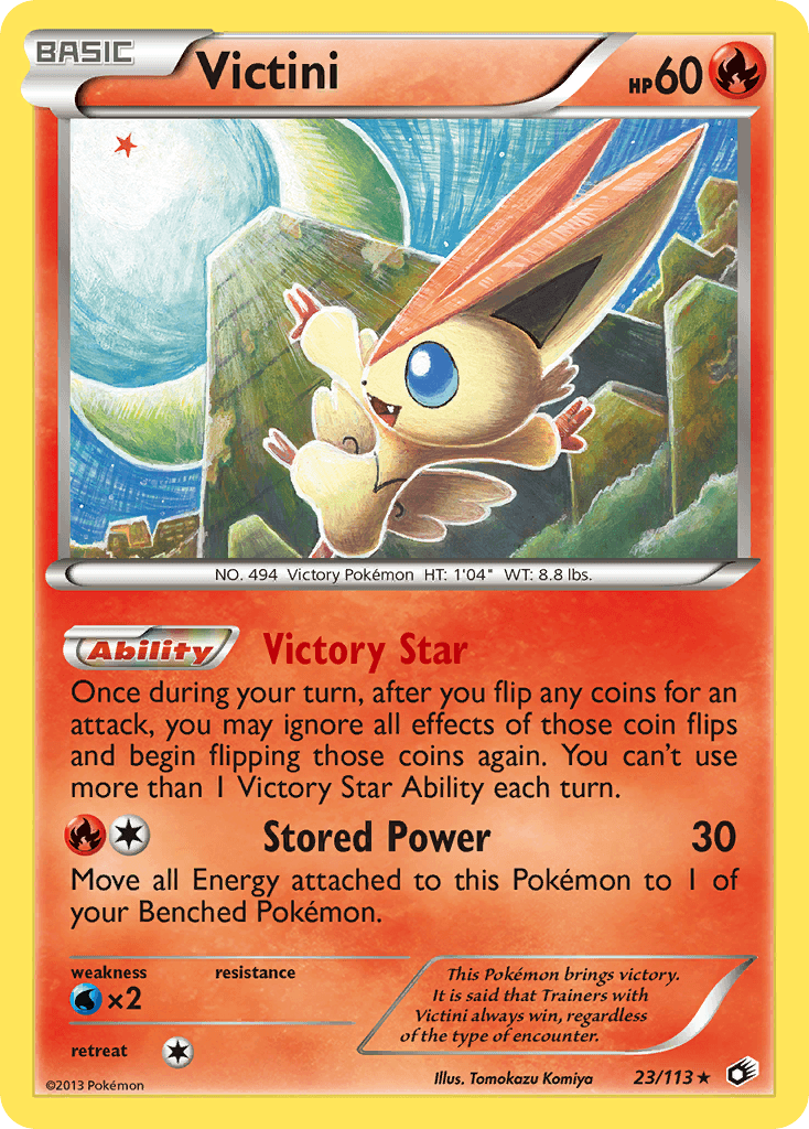 Victini z edície Legendary Treasures, karta č.23