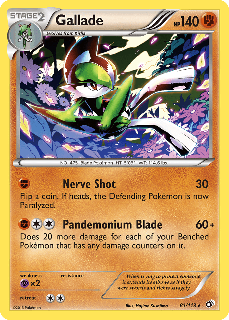 Gallade z edície Legendary Treasures, karta č.81