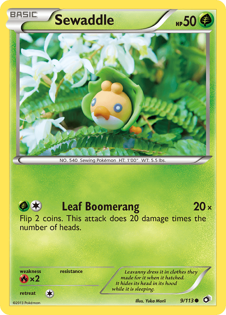 Sewaddle z edície Legendary Treasures, karta č.9