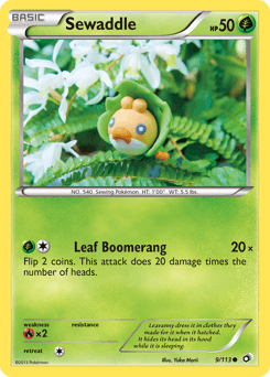 Sewaddle z edície Legendary Treasures, karta č.9