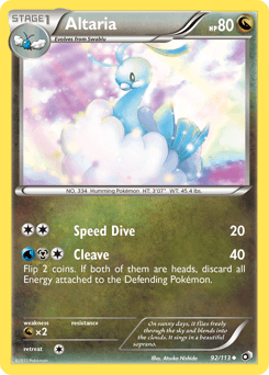 Altaria z edície Legendary Treasures, karta č.92
