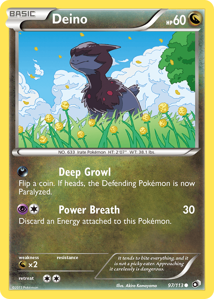 Deino z edície Legendary Treasures, karta č.97