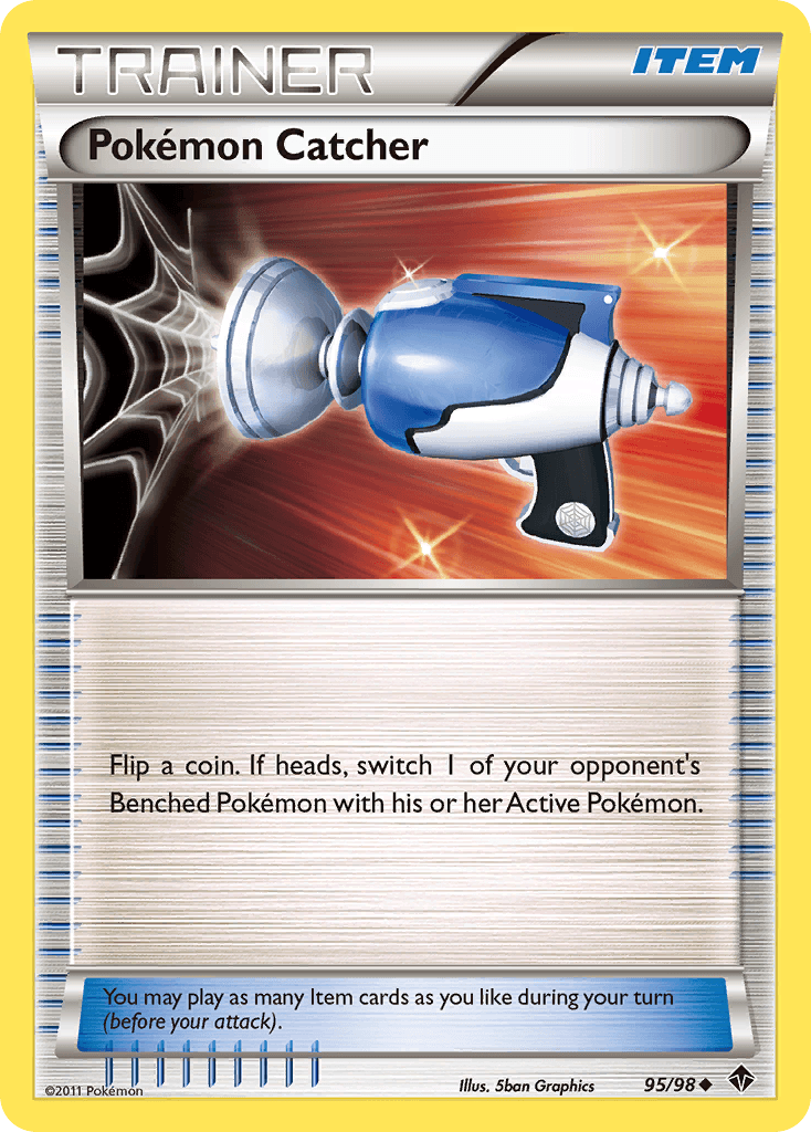 Pokémon Catcher z edície Emerging Powers, karta č.95