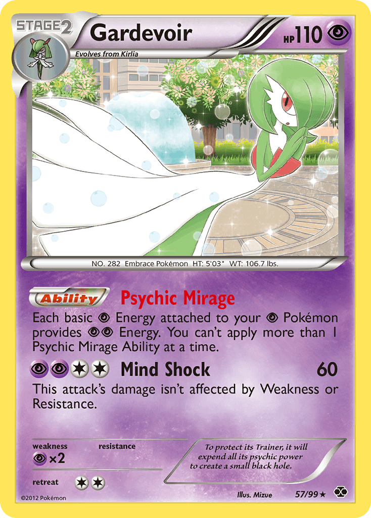 Gardevoir z edície Next Destinies, karta č.57