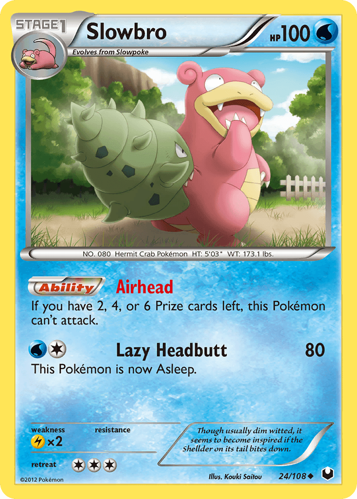Slowbro z edície Dark Explorers, karta č.24