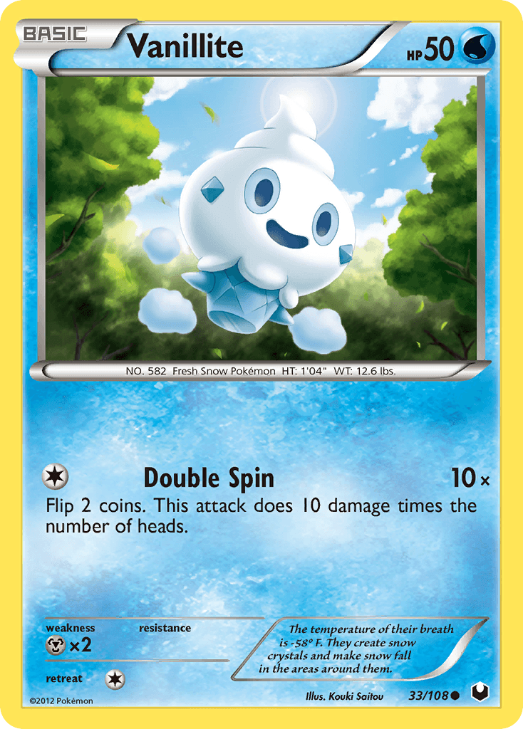 Vanillite z edície Dark Explorers, karta č.33
