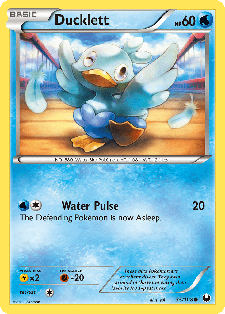 Ducklett z edície Dark Explorers, karta č.35