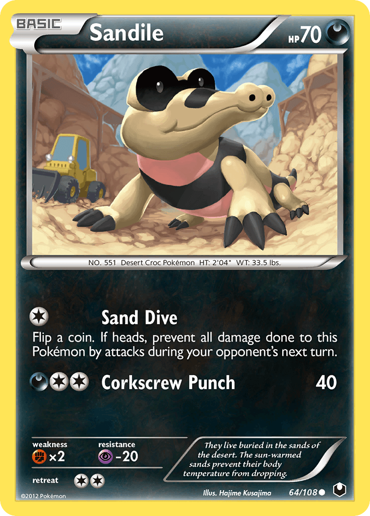 Sandile z edície Dark Explorers, karta č.64