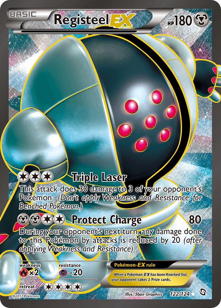Registeel-EX z edície Dragons Exalted, karta č.122