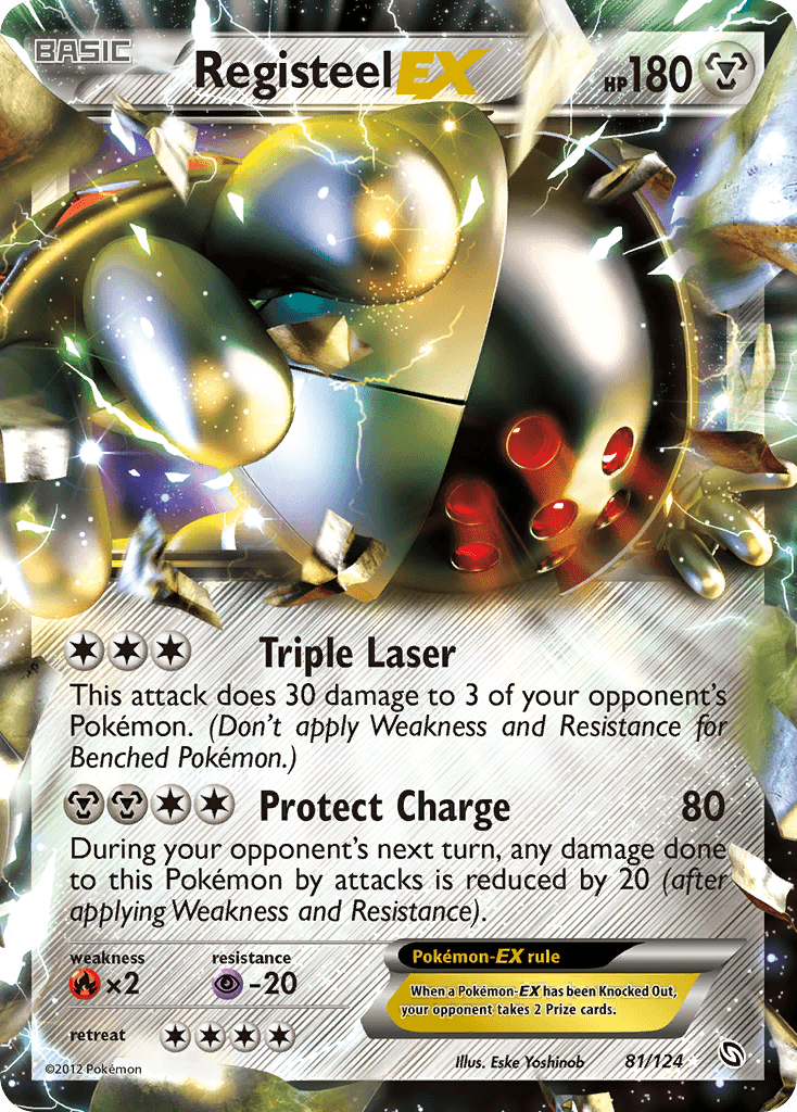 Registeel-EX z edície Dragons Exalted, karta č.81