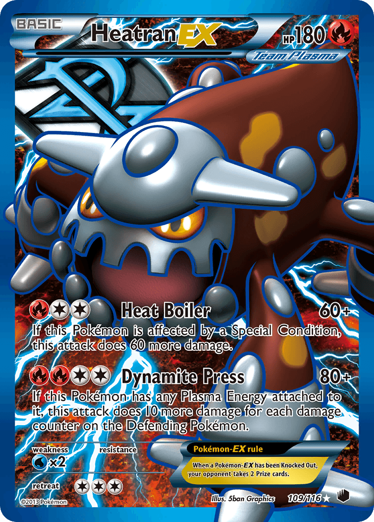 Heatran-EX z edície Plasma Freeze, karta č.109