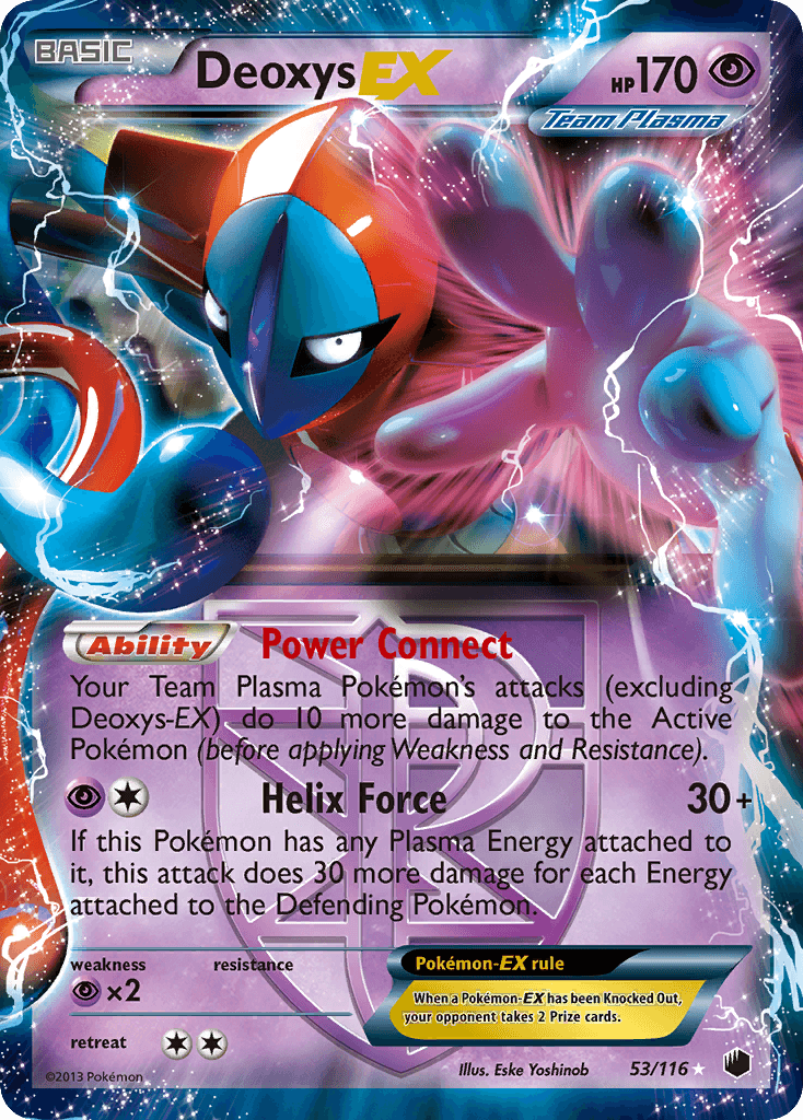 Deoxys-EX z edície Plasma Freeze, karta č.53