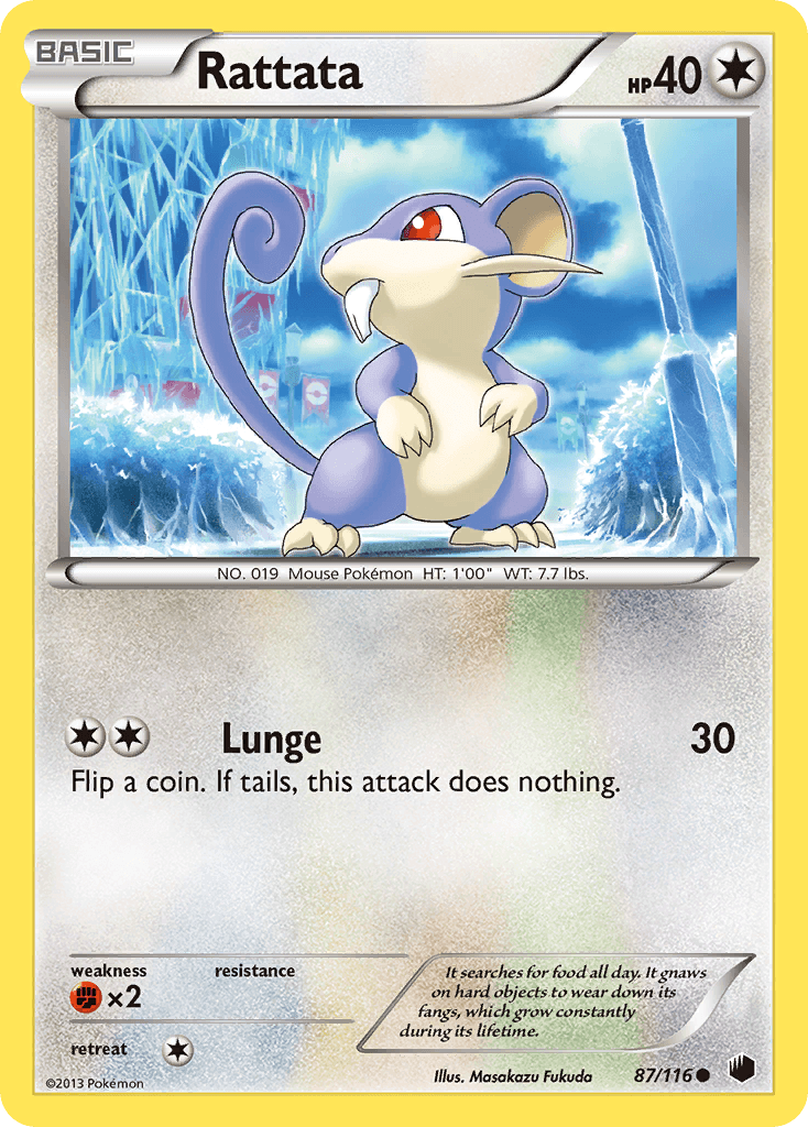 Rattata z edície Plasma Freeze, karta č.87