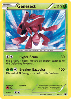 Genesect z edície BW Black Star Promos, karta č.BW101